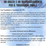 UN GRAZIE E UN INCORAGGIAMENTO PER IL TRAGUARDO FINALE